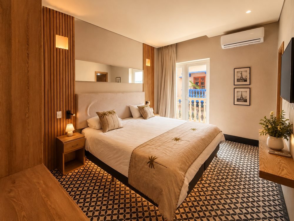 Habitación Clásica con Balcón en Casa Maya Cartagena